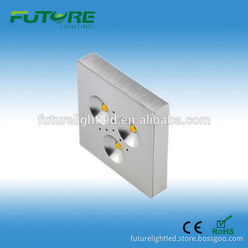 3W dimmable 12VDC input square led under cabinet light